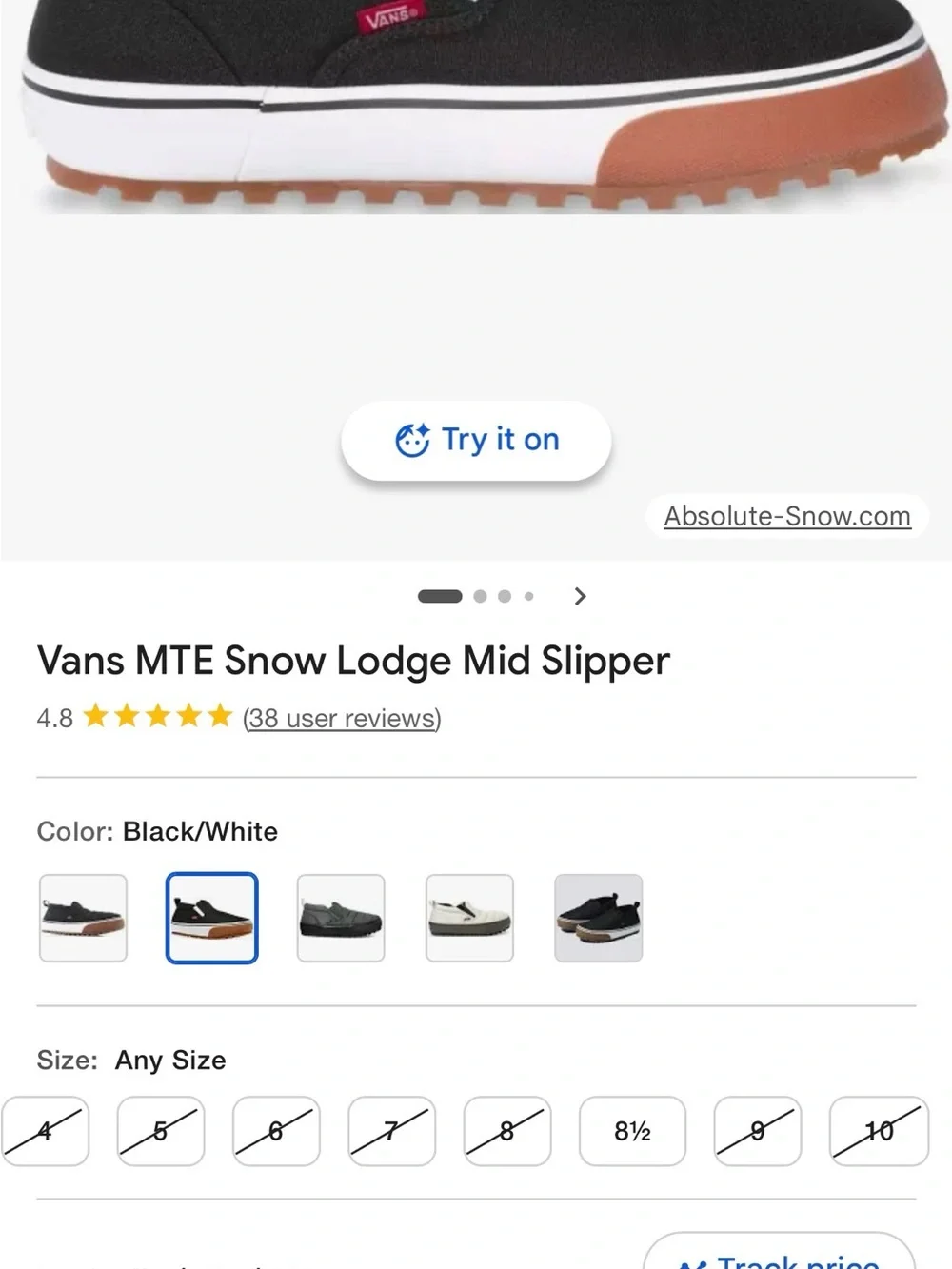 Vans Black Slip-On Sneakers with White Midsole and Gum Outsole